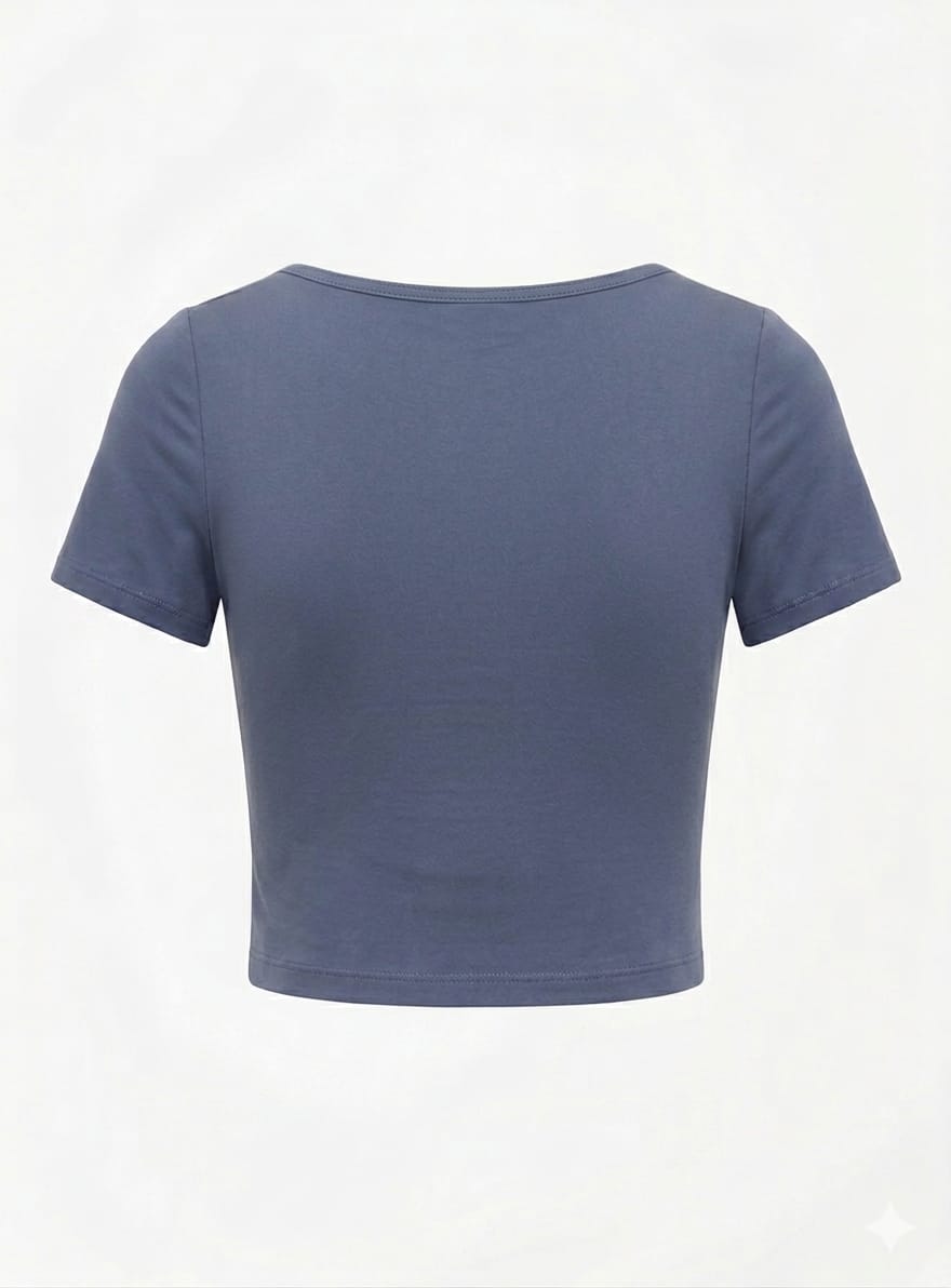 Top Básico Azul