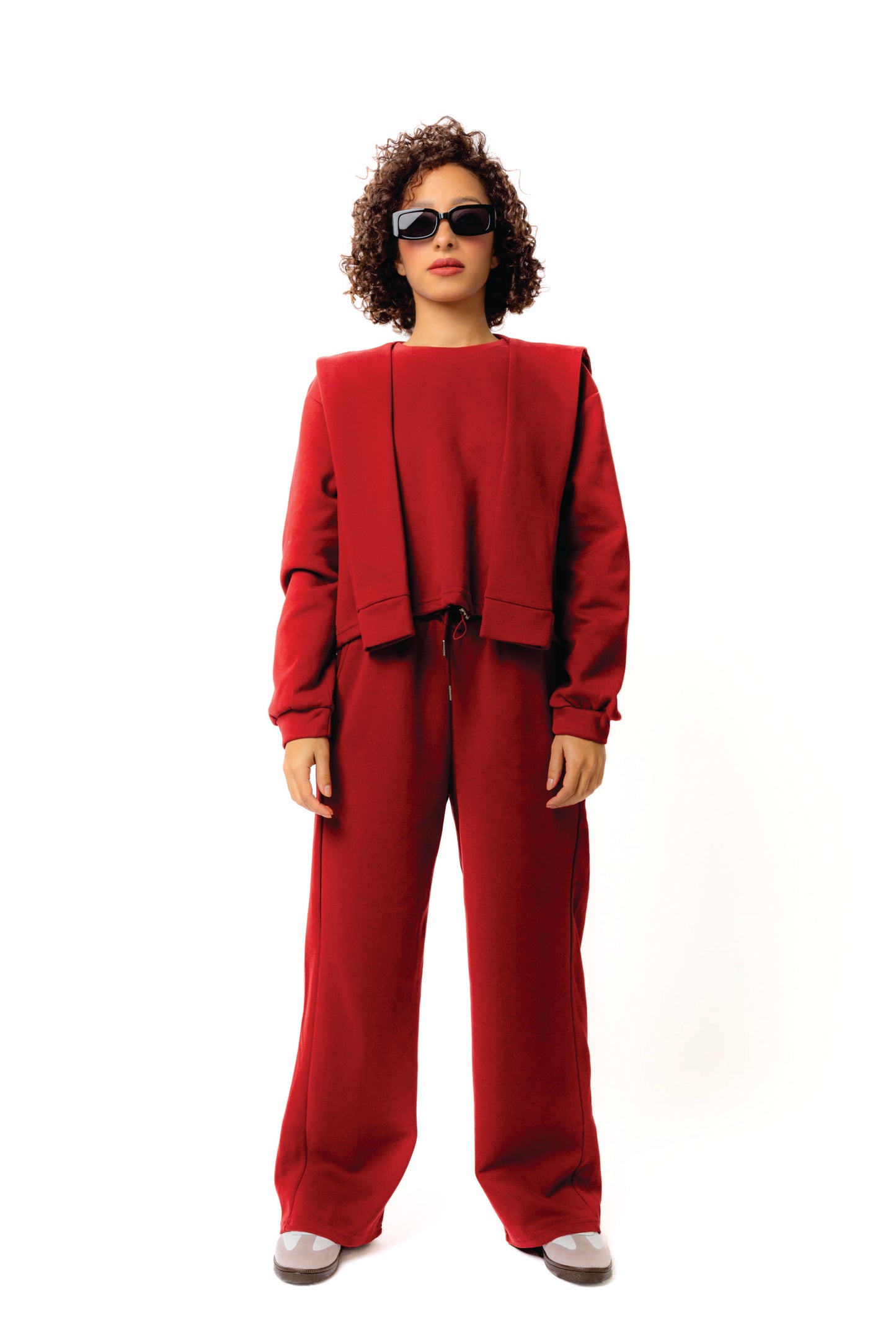 Set Pantalón y Sweater Vinotinto