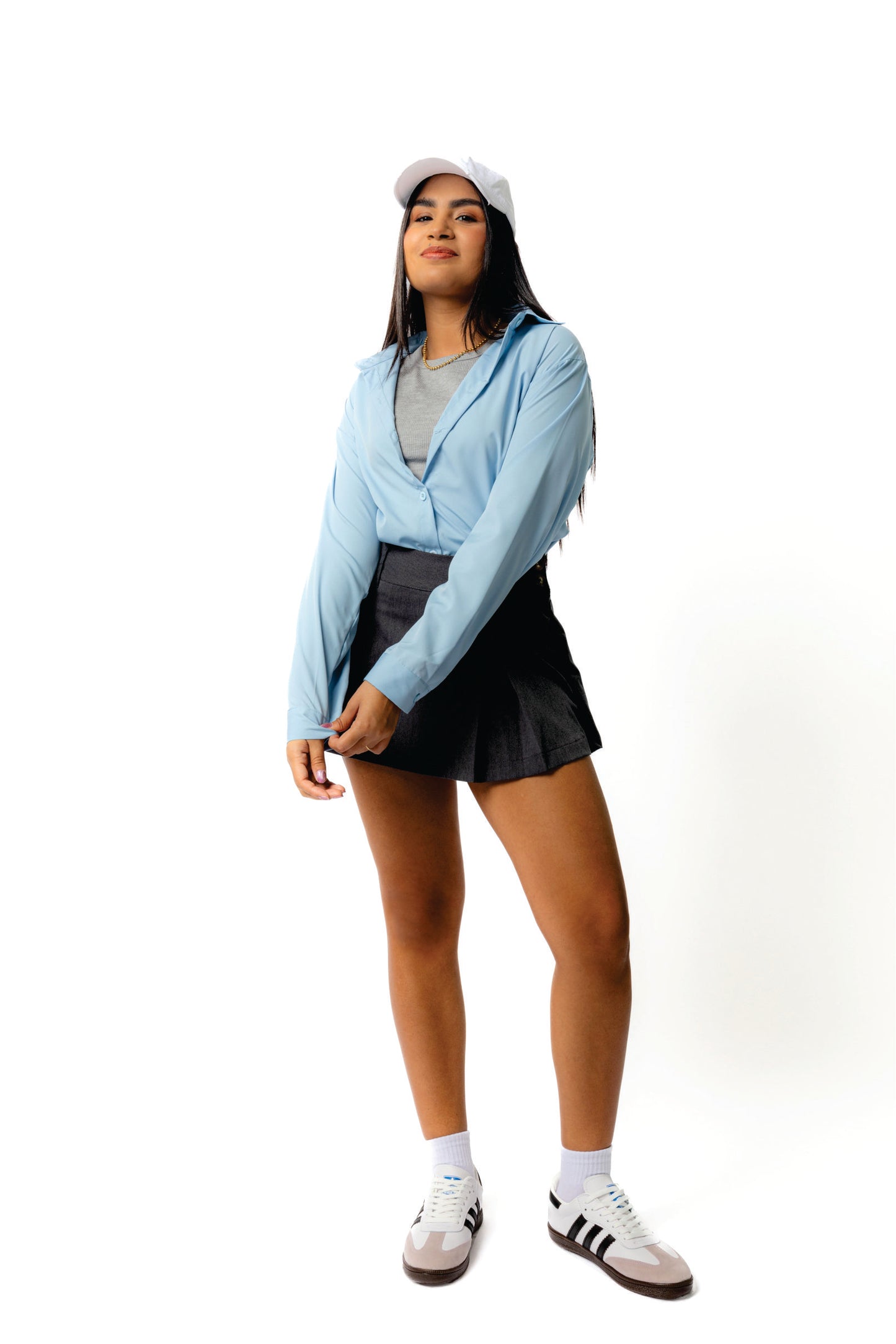 Camisa Manga Larga Azul