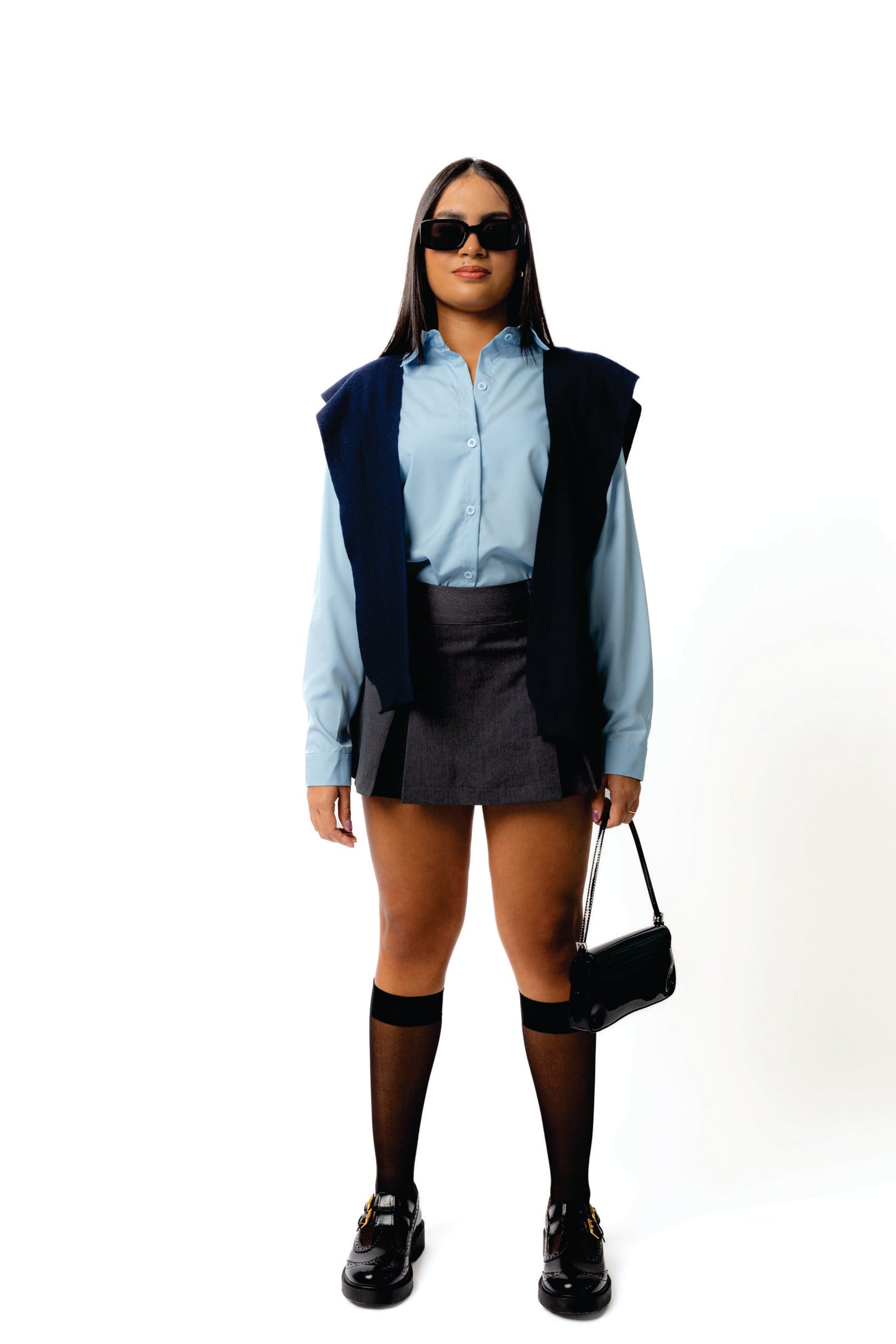 Camisa Manga Larga Azul