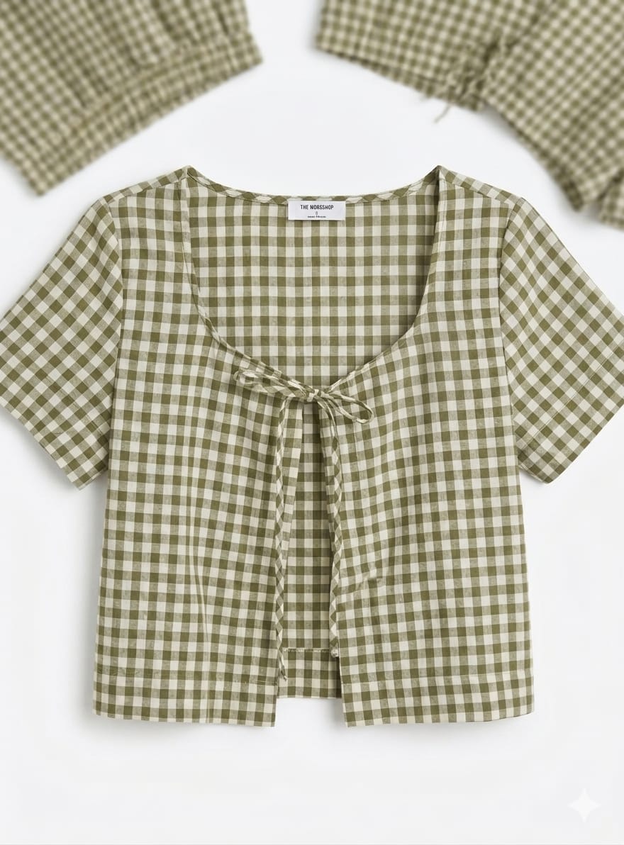 Set de Short y Top de cuadros
