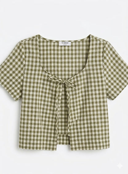 Set de Short y Top de cuadros