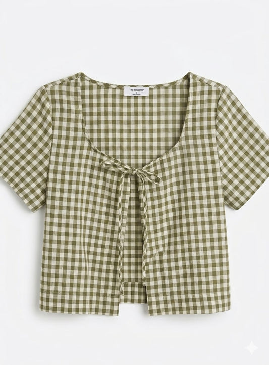 Set de Short y Top de cuadros