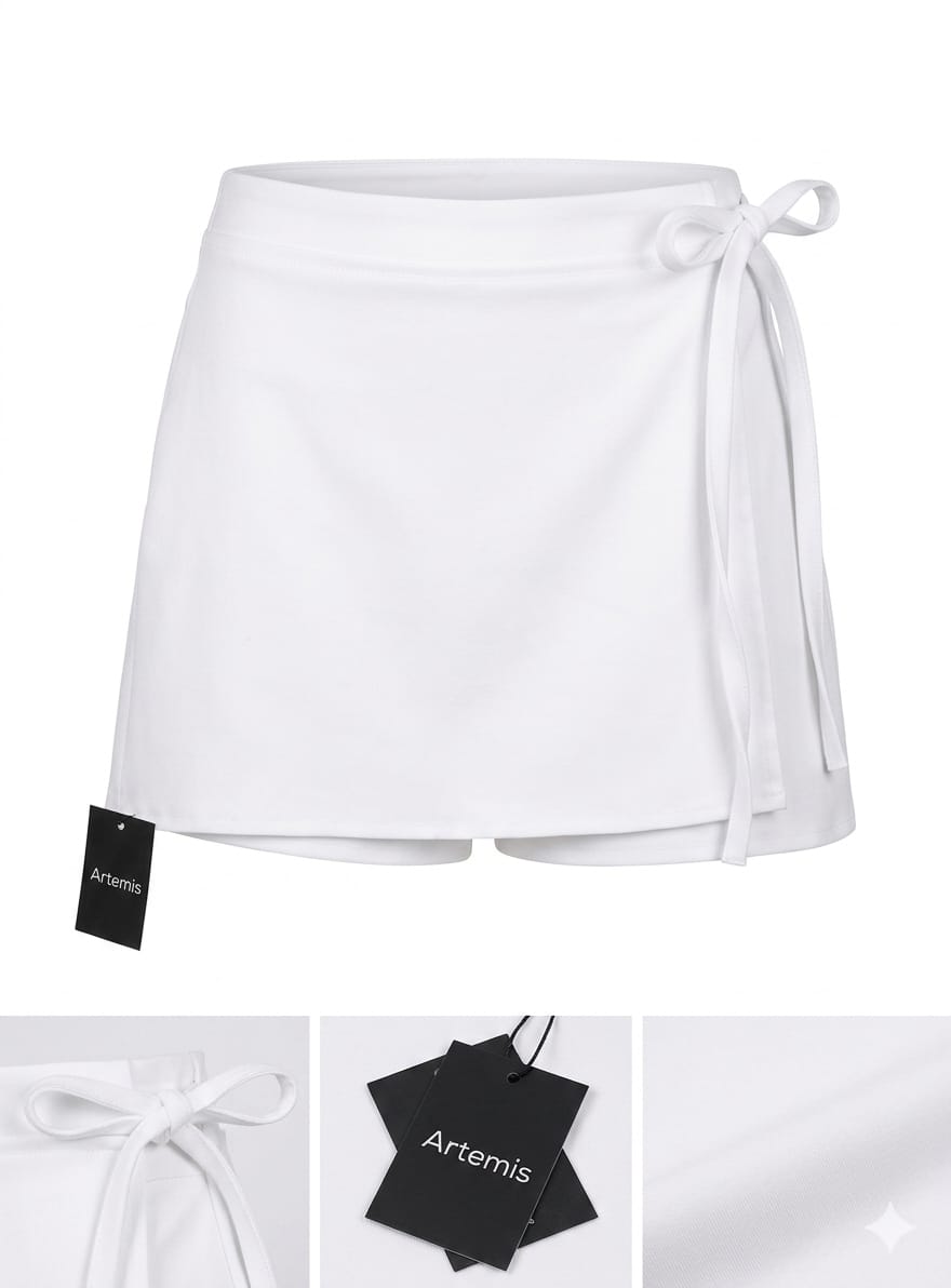 Falda Short Blanca