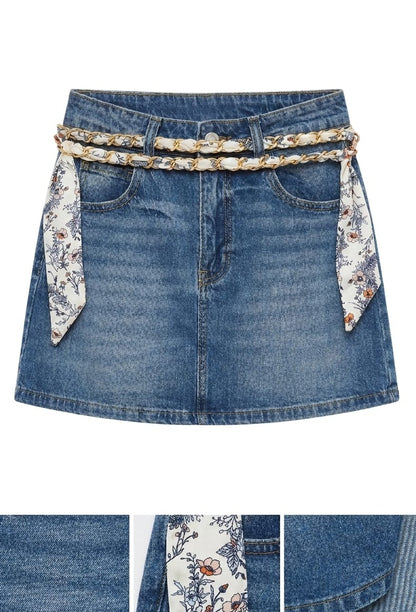 Falda short Jean