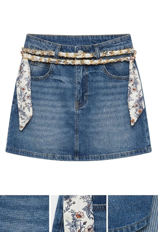 Falda short Jean