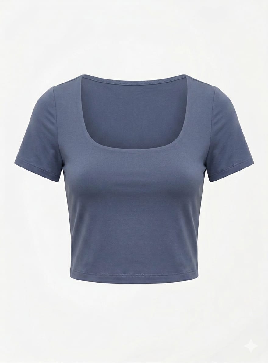 Top Básico Azul