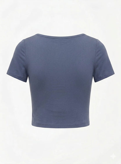 Top Básico Azul