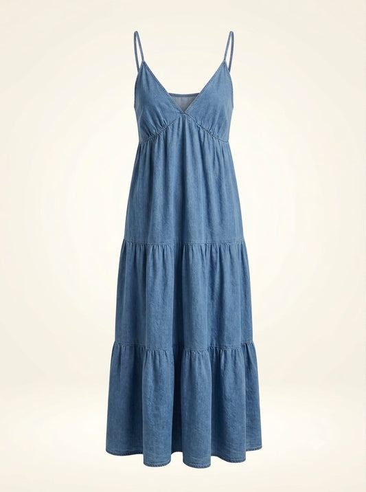 Vestido Maxi Azul denim