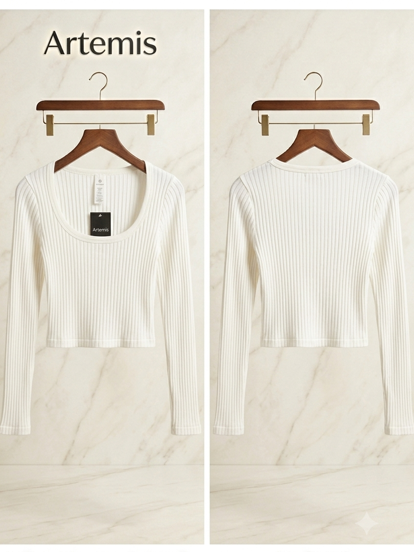 Sweater básico tipo top Blanco